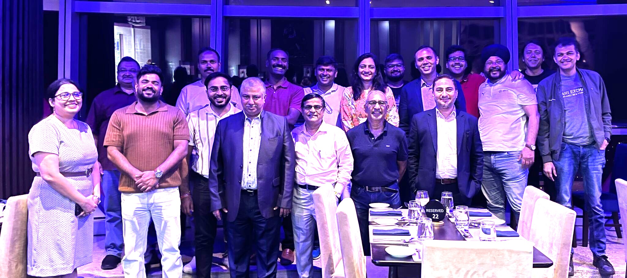 Founder speaking at a technology event